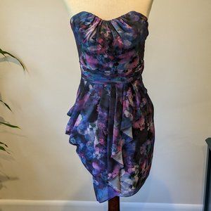 Guess Strapless Floral Dress